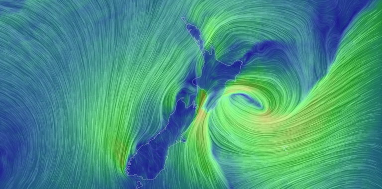 Host checking metservice warnings and the airbnb weather refund policy on a smartphone