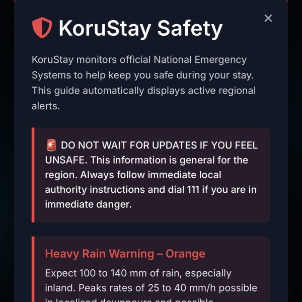 Safety Alert from KoruStay